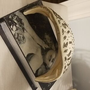 Embellished Vintage 1940 Cream Headband